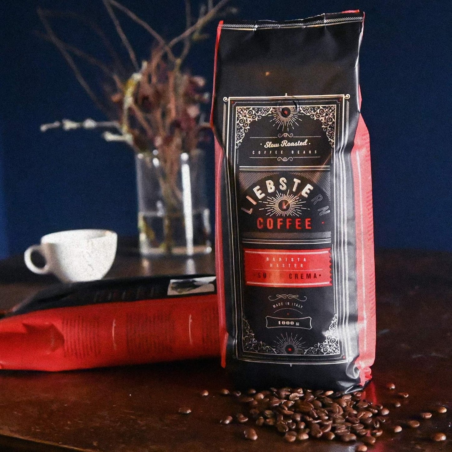 NOVINKA | LIEBSTERN KÁVA | Kávová zrna 1kg | SUPER KRÉM | Káva s extra nízkou kyselostí | Nejlepší zrnková espresso pro plně automatické stroje | Středně pečená se spoustou chuti