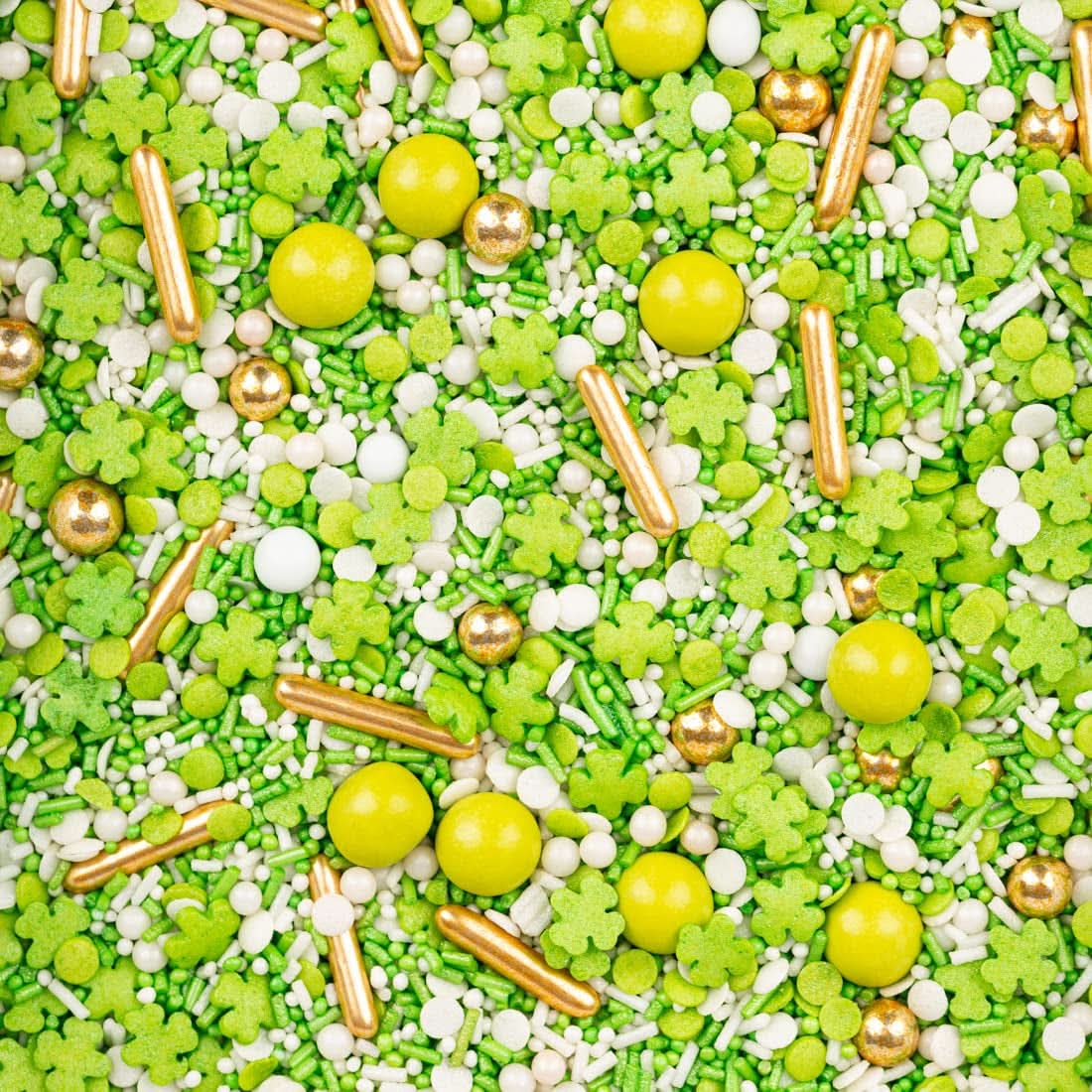 Super Streusel, Lucky Charms, Green Sugar Sprinkles, 90 gramů Sprinkles Naty Shop