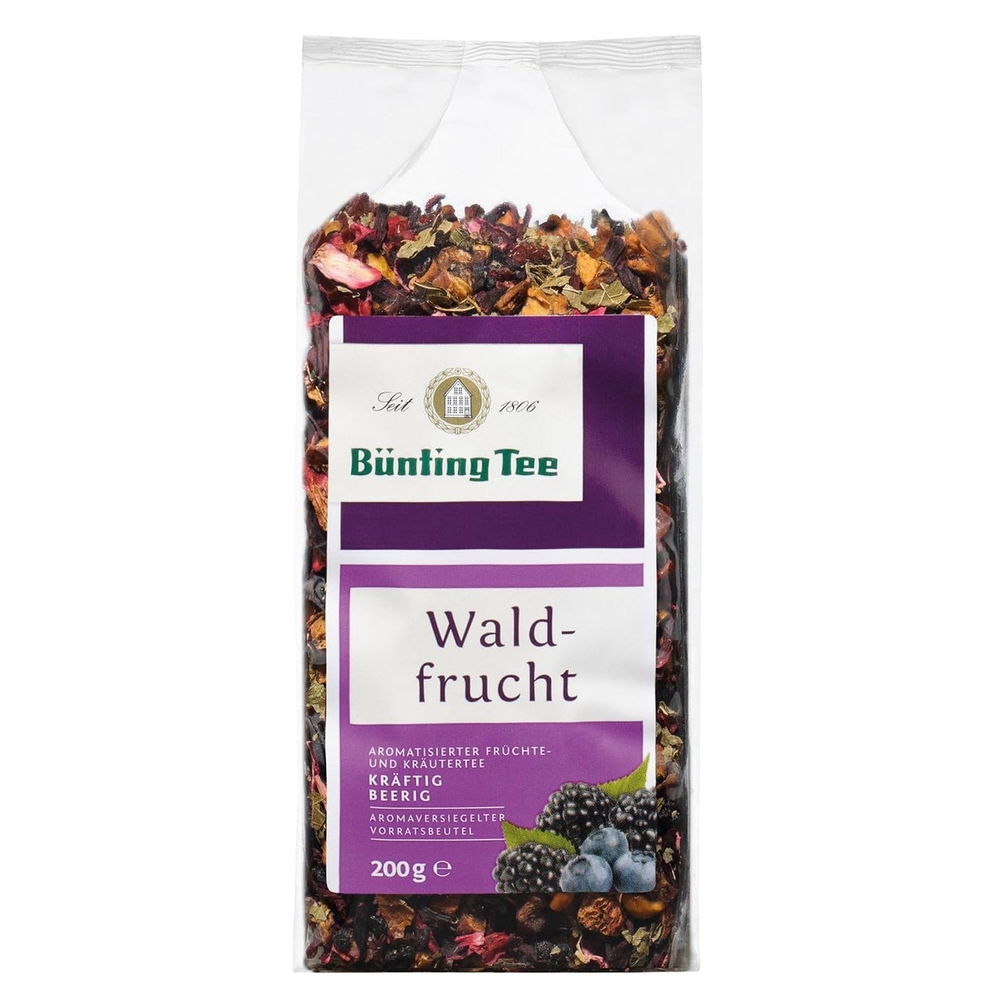 Bünting Waldfrucht balení 3 ks – sypaný ovocný čaj – 3 x 200 g
