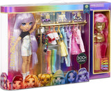 Rainbow High 571049 Fashion Studio - Exkluzivní panenka s oblečením, doplňky a 2 lesklými parukami - Vytvořte více než 300 outfitů!