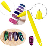 Nail Art Werkzeug Magnetstift, 10 Stück Nagel Magnet Stick Tool Tool, Nagel Magnet Stift Und Starker Magnet Stock Punktierungsstifte Für DIY 3D Magnetics Katzenauge UV Gel Polnisch Nagel Kunst