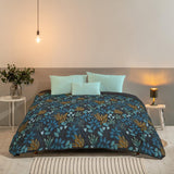 Bleu Câlin Potištěná 1 osoba Hermance přikrývka, polyester, modrá/šedá, 140 X 200 Cm Přikrývky a přikrývky Naty Shop Modrá/šedá 220X240 Cm