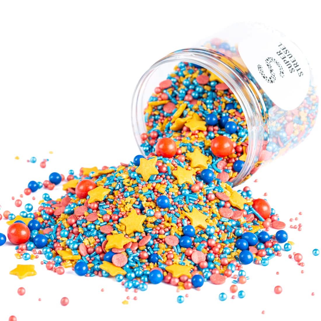 Super Streusel SuperErou, směs posypů, 90 gramů Sprinkles Naty Shop