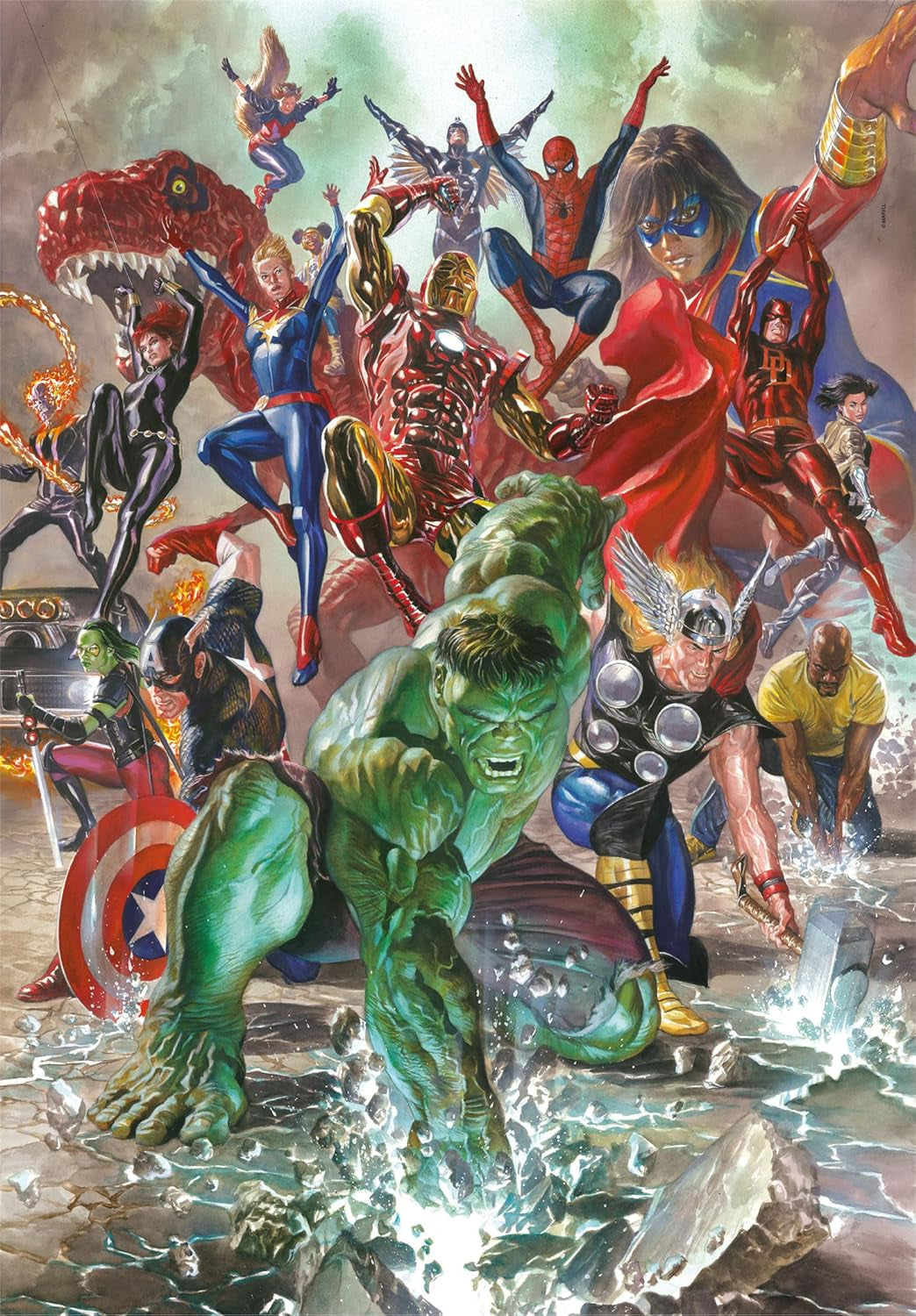 Puzzle Clementoni Marvel 500 kusů pro dospělé - Puzzle pro dospělé o rozměrech 49 x 36 cm - Náročné puzzle pro dospělé od Clementoni 35546 Puzzle Naty Shop