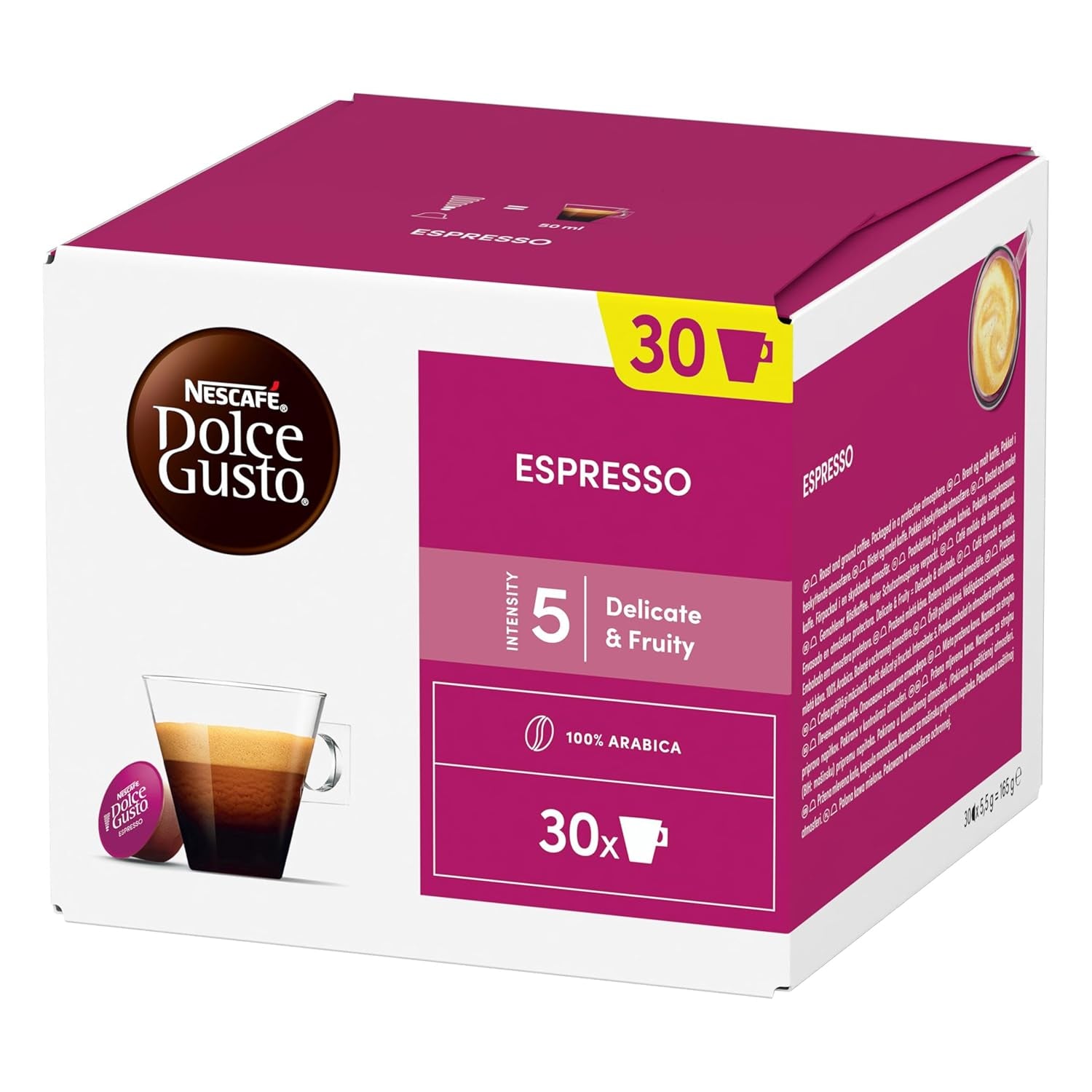 NESCAFÉ DOLCE GUSTO Espresso Kaffeekapseln 3er Vorratspack (3 x 30 kapslí)
