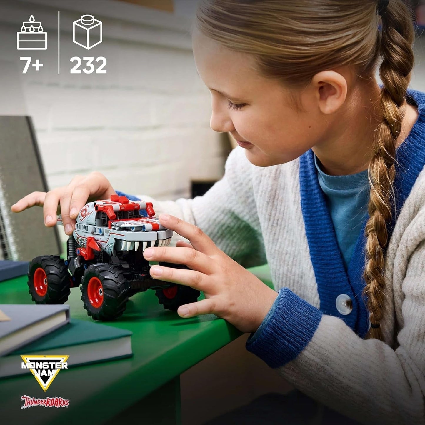 LEGO Technic Monster Jam Thunderroarus Výsuvná hračka Stavebnice Monster Truck pro děti Dárek pro chlapce a dívky Věk 7+ 42200 Stavebnic Besuche den LEGO-Store