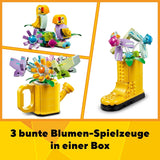 LEGO Creator 3v1 sada kropení květin, dekorace do dětského pokoje, Postavte si zavlažovač s kyticí květin, gumovými holínkami nebo 2 ptáčky, kreativní dárek pro dívky a chlapce 8 let 31149 Stavebnice Besuche den LEGO-Store