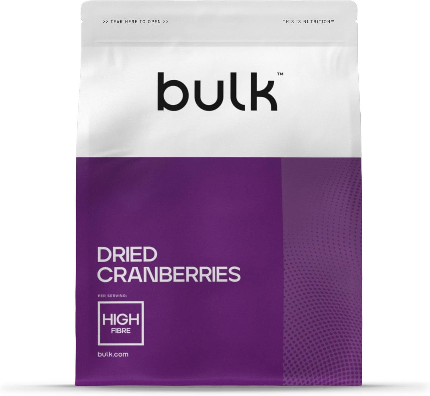 Sušené brusinky volně ložené, 500 gramů dehydratovaných produktů Naty Shop