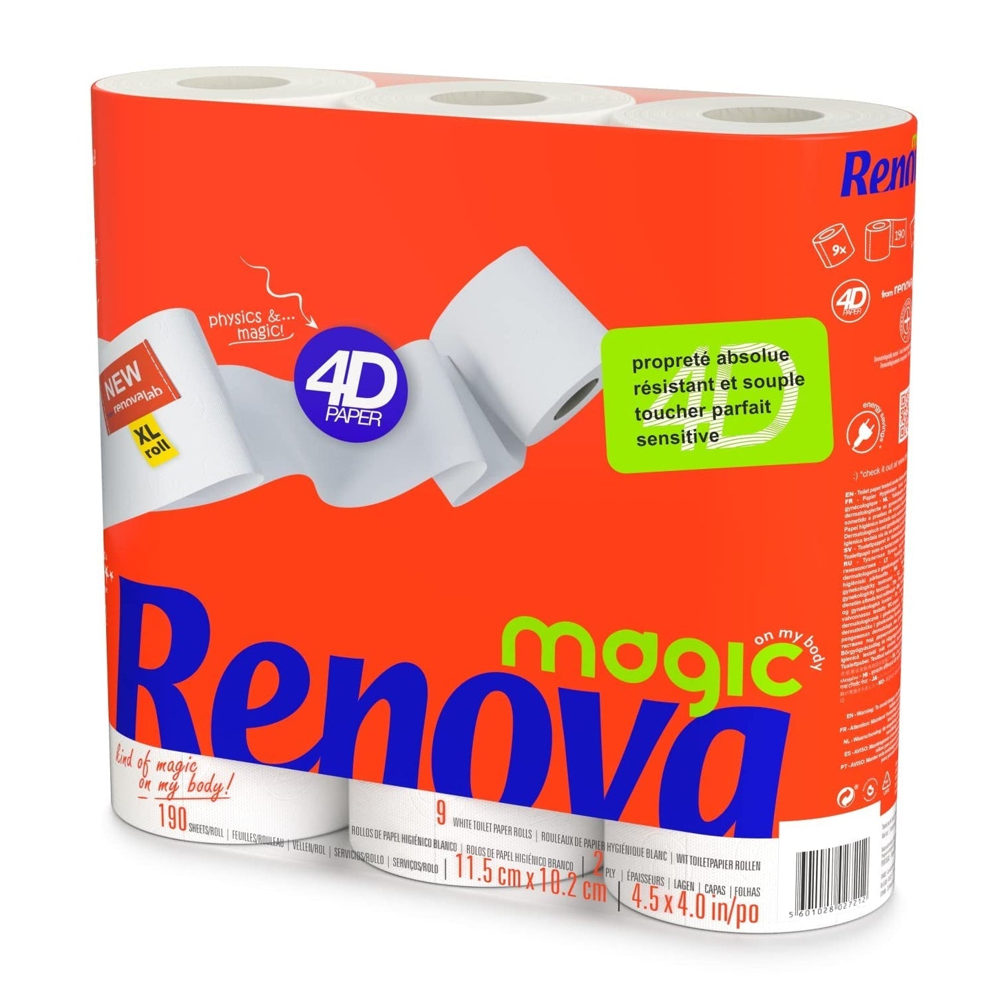 Toaletní papír Renova - 9 rolí