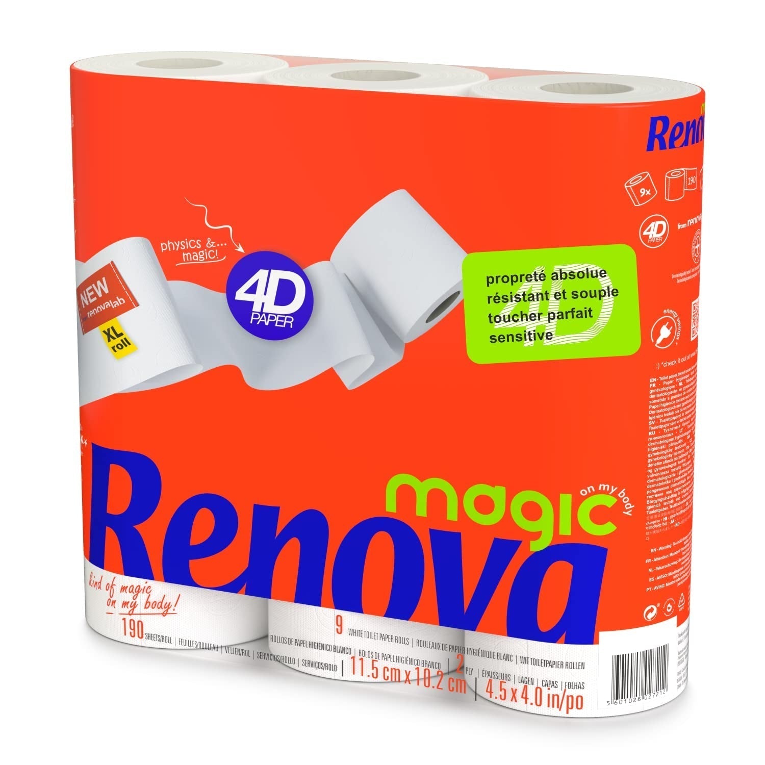 Toaletní papír Renova - 9 rolí