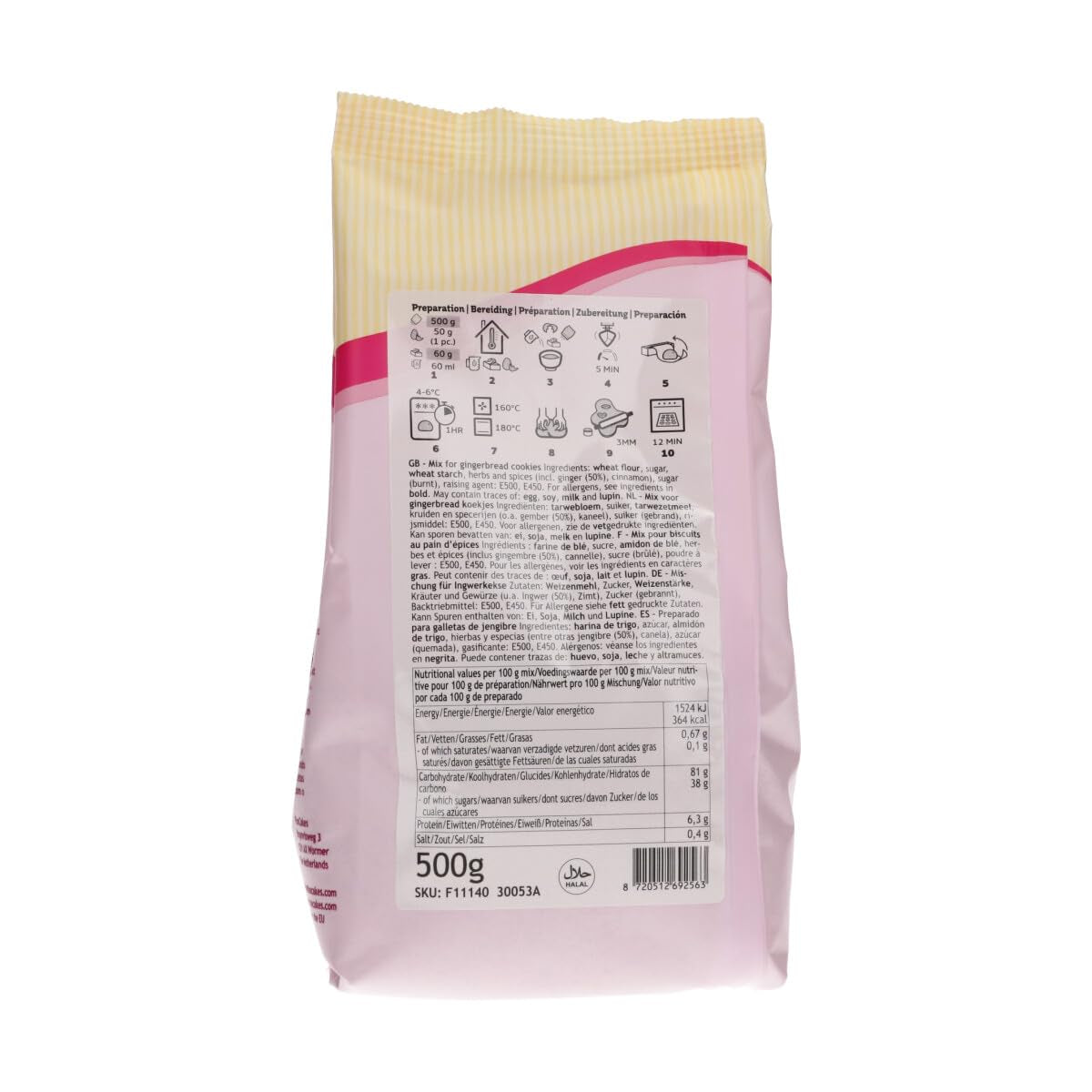Funcakes Mix Für Lebkuchen 500 G Směs na pečení a vaření Naty Shop