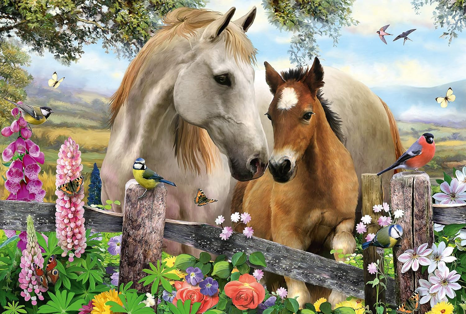 Schmidt Spiele klisna a hříbě, puzzle pro děti 150 dílků Puzzle Naty Shop