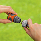 Sada spojek Gardena: Hadicová spojka pro prodloužení o 13 mm (1/2 palce) a 15 mm (5/8 palce) i při vysokém tlaku vody, snadná montáž (18283-20)