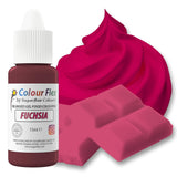 Sugarflair Colourflex Fuchsiové potravinářské barvivo na olejové bázi, vysoce koncentrované tekuté potravinářské barvivo, potravinářské barvivo pro máslový krém, čokoládu, těsto, fondán, polevu a další - 15 ml
