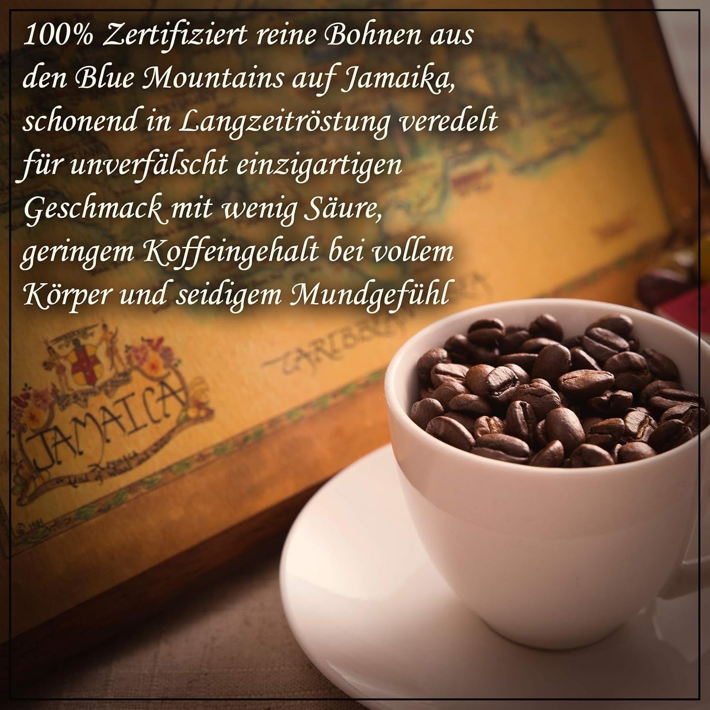 C&T Jamaica Blue Mountain AA Wallenford Estate Kaffee | 500g Ganze Bohnen Sortenrein | Single Origin Rarität aus Jamajka