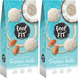 Kokosové pralinky bez cukru s mandlemi, feel FIT, bez přidaného cukru, 17 % bílkovin, 63 g