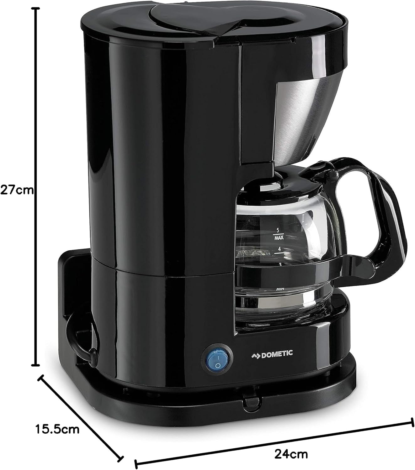 WAECO 9103533013 PerfectCoffee MC 052/MC 054 Kávovar s 5 šálky, 12 nebo 24 V, pro připojení v osobních nebo nákladních automobilech
