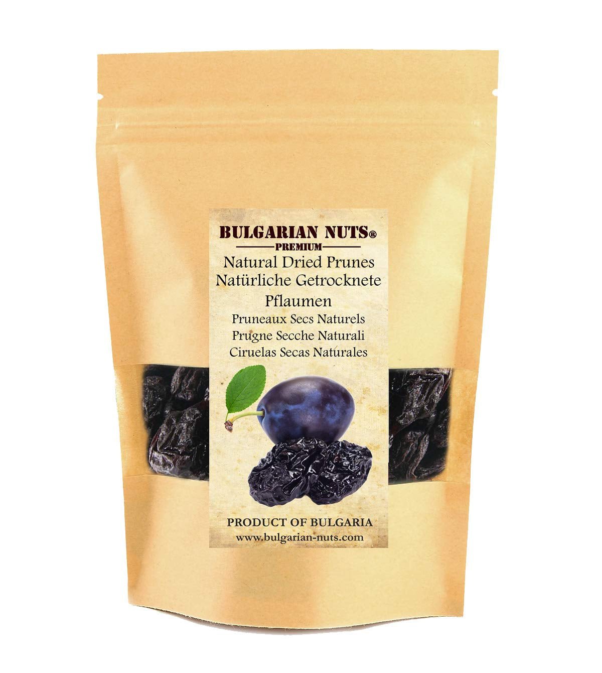 1 kg Přírodně sušené švestky, vypeckované, bez přísad, bez cukru, bez sladidel, bez umělých látek, z bulharských ovocných zahrad Dehydrované produkty Naty Shop Výchozí název