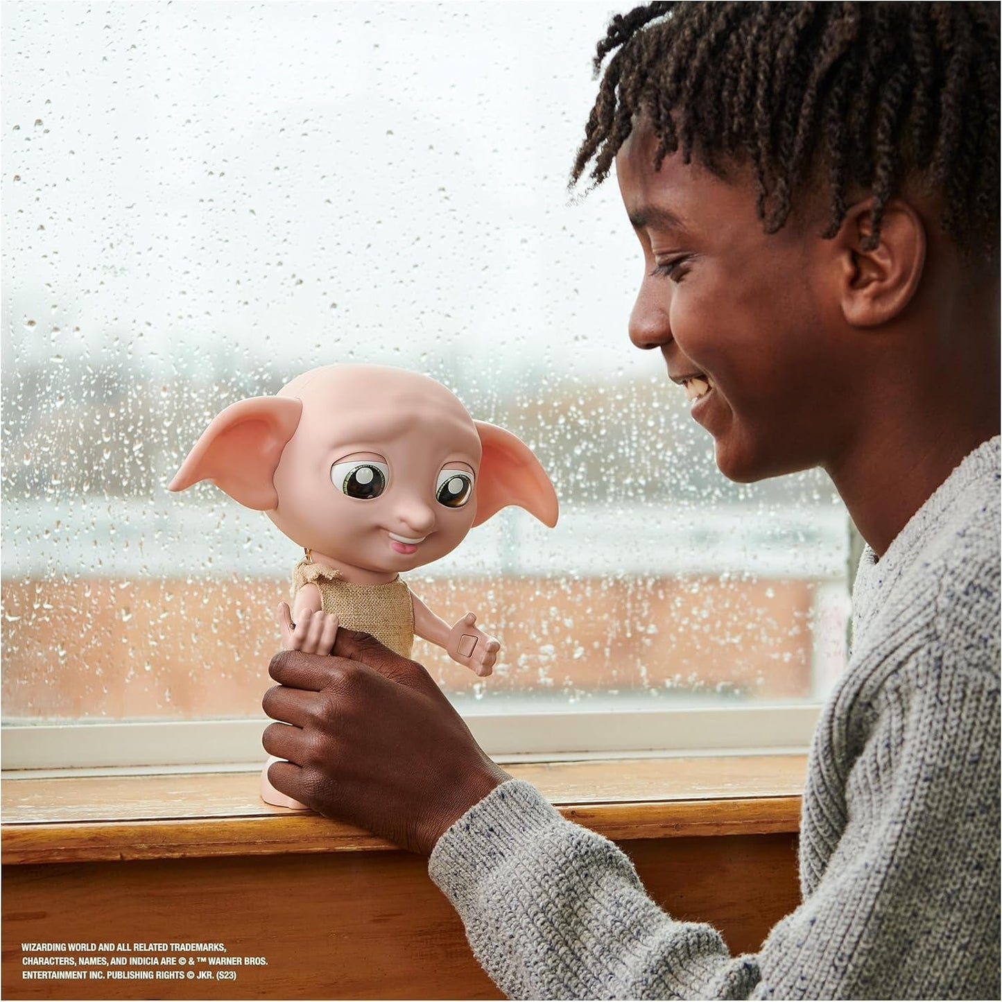 Kouzelnický svět Harry Potter - Interaktivní panenka Dobby House Elf s více než 30 zvuky, větami a pohyby, německo-italská, hračka pro 6 let, fanouškovský článek Panenky Naty Shop