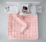 Emma Barclay vážená deka Sherpa, 127 X 152 cm, Blush Pink Postele a deky Emma Barclay