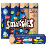 Nestlé SMARTIES Multipack, malá rolka, čokoládová čočka, ideální k narozeninám dětí, přírodní barvy, šestihranná rolka, balení 12 ks (12x (4 x 34g))