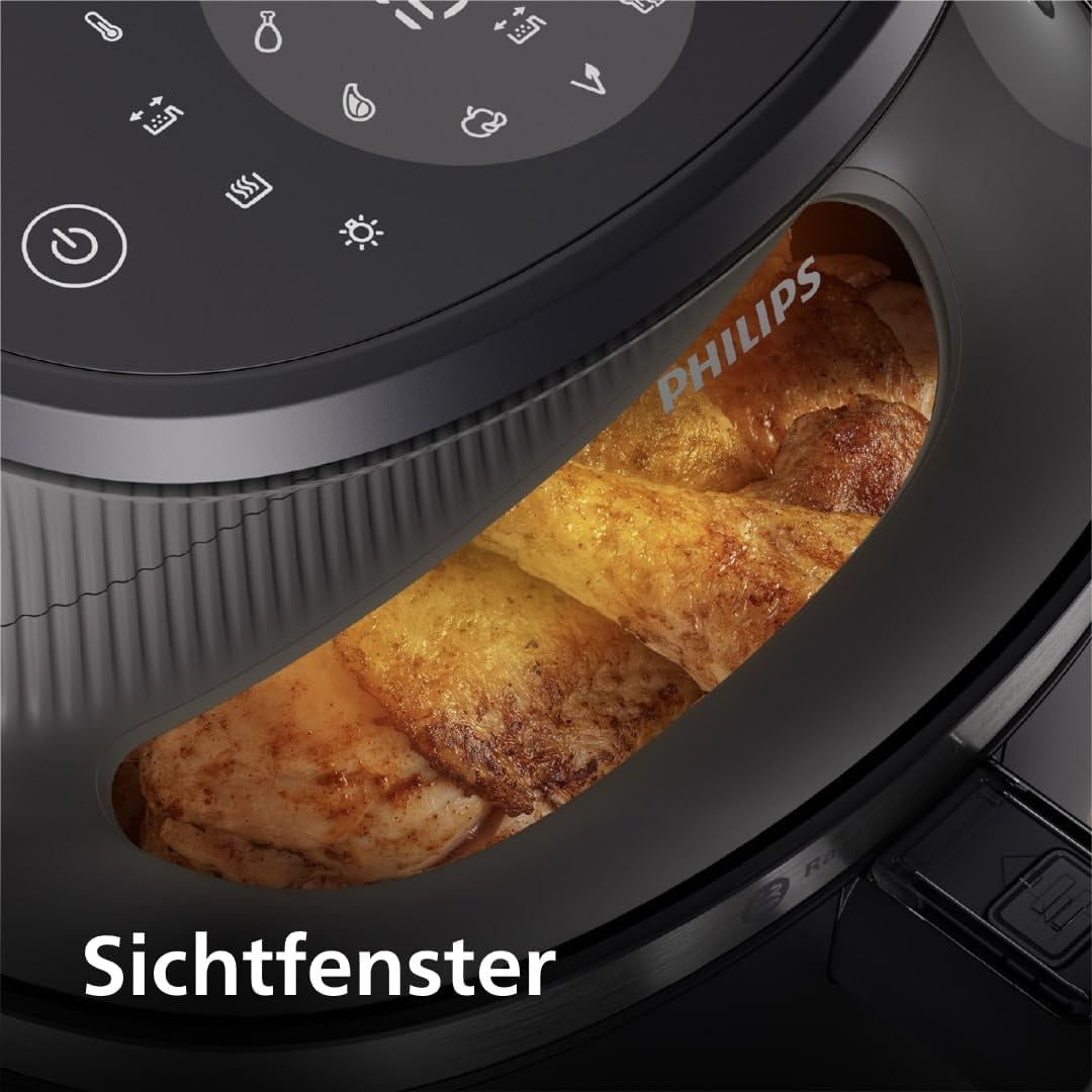 Philips Airfryer 3000 Series 6,2 l, varné okno, 16 funkcí vaření v 1, technologie Rapidair plus, odstranění tuku, aplikace receptů Domácí spotřebiče Naty Shop