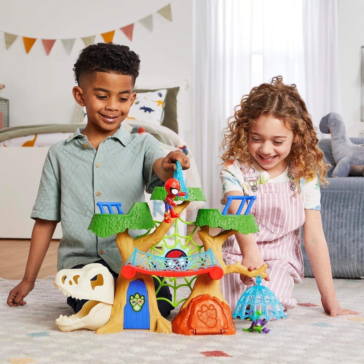 Marvel Spidey a jeho super přátelé Dino Treehouse Herní sada pro superhrdiny Akční figurky Naty Shop