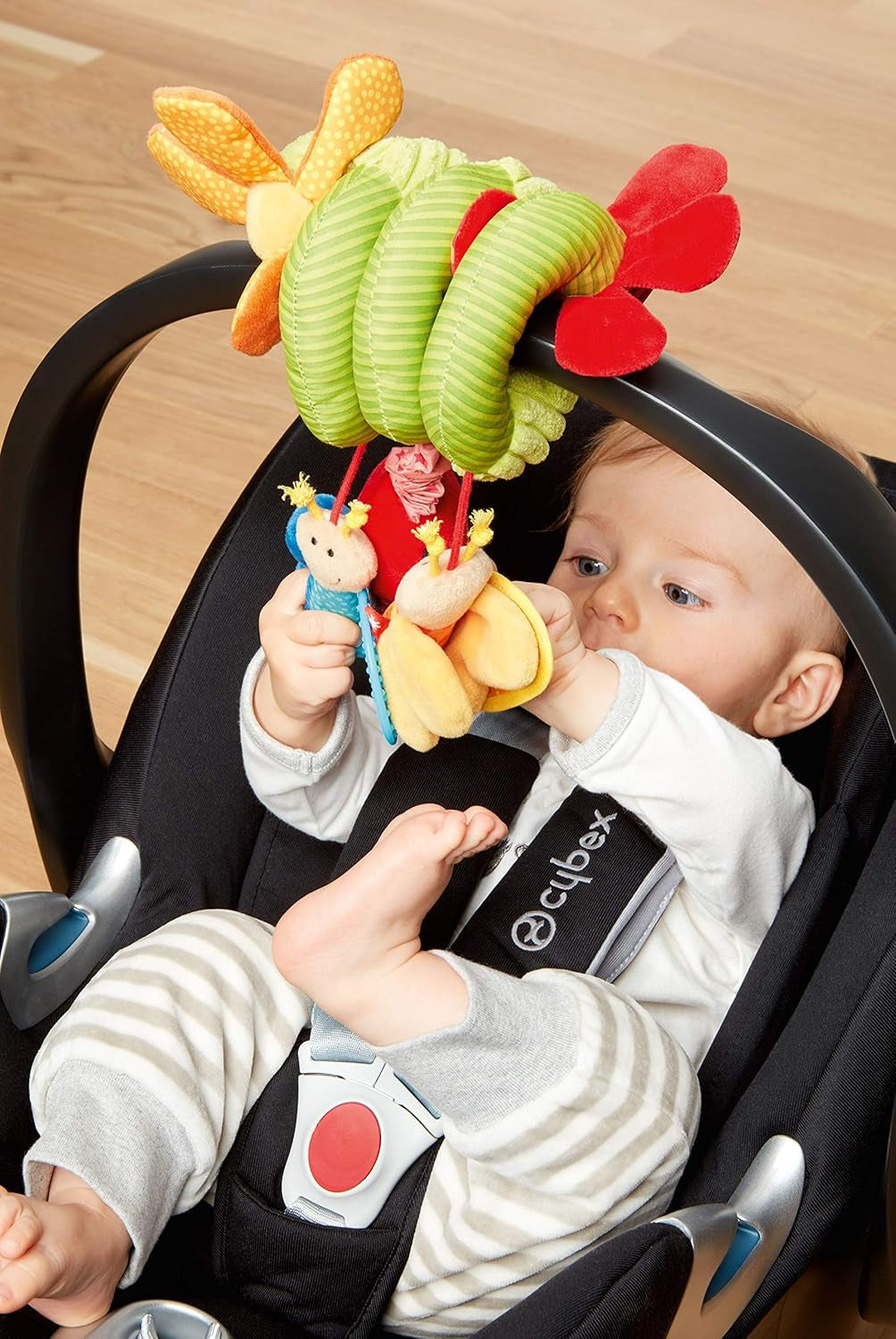 SIGIKID 42249 Aktivní spirálový motýl Baby Activity On Tour dívčí hračka pro děti doporučená od narození vícebarevná Hračky Bebe Naty Shop