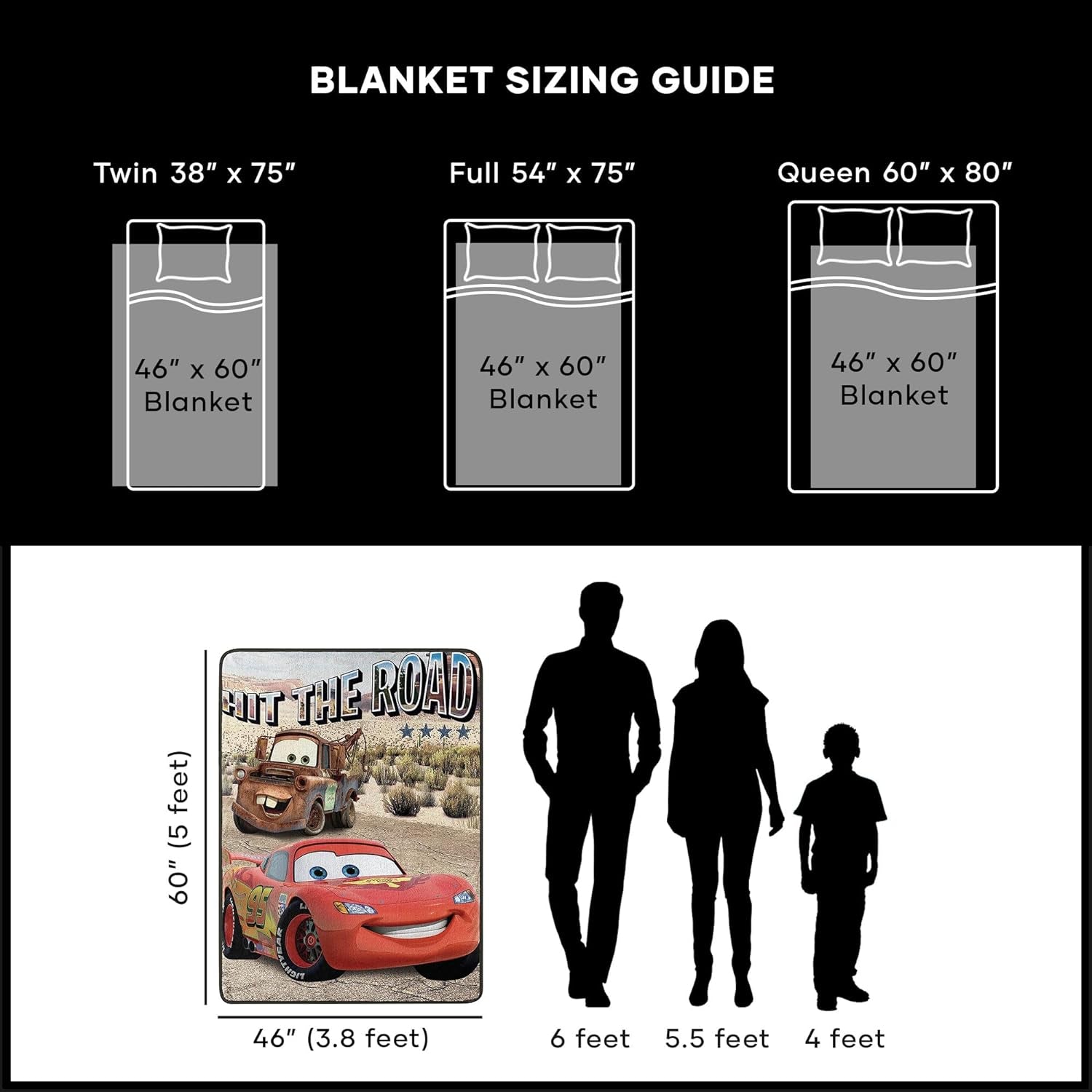 Lag3 Throw Deka Cars Micro Raschel Throw Deka, Polyester, On The Street, 46" X 60" Northwest Postele a deky
