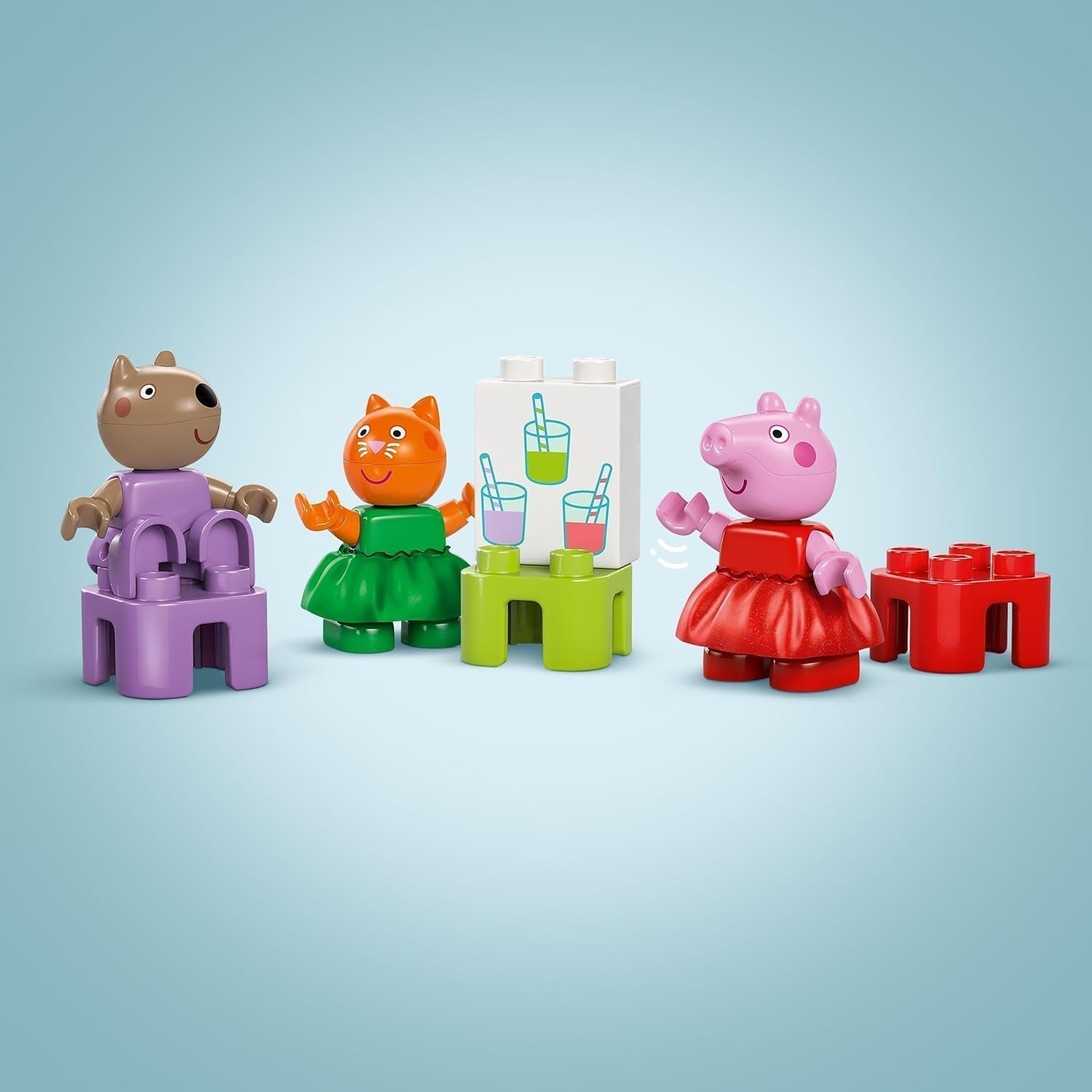 LEGO DUPLO Výstaviště Peppa Wutz - Dětské hračky a motorické hračky pro děti od 2 let - Předškolní hry s velkým kolem, skluzavkou a 3 figurkami včetně Mollie Kitty a Klausi Kläff - Dárek pro děti 10453 Stavebnice Besuche den LEGO-Store