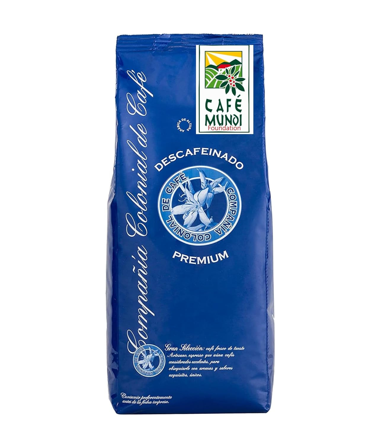 Zrnková káva bez kofeinu 1 kg přírodní 100% - Espresso Intenzivní chuť z Kolumbie a Brazílie.