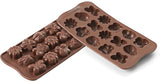 Silikomart 199199, forma na čokoládu, Jarní model, 15 pralinek, Brown Kitchen Naty Shop