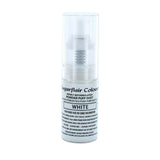 Sugarflair White Pump Powder Spray - Potravinářské barvivo na zdobení dortů, sprej bez aerosolu na dorty, muffiny a další - 10 g