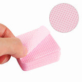 300 Stück Nagellackentferner Pads, Fusselfreie Nägel Wattepads Für Nägel Nagellackentferner Ubrousky na nehty Cleaner Gelnägel - Rosa