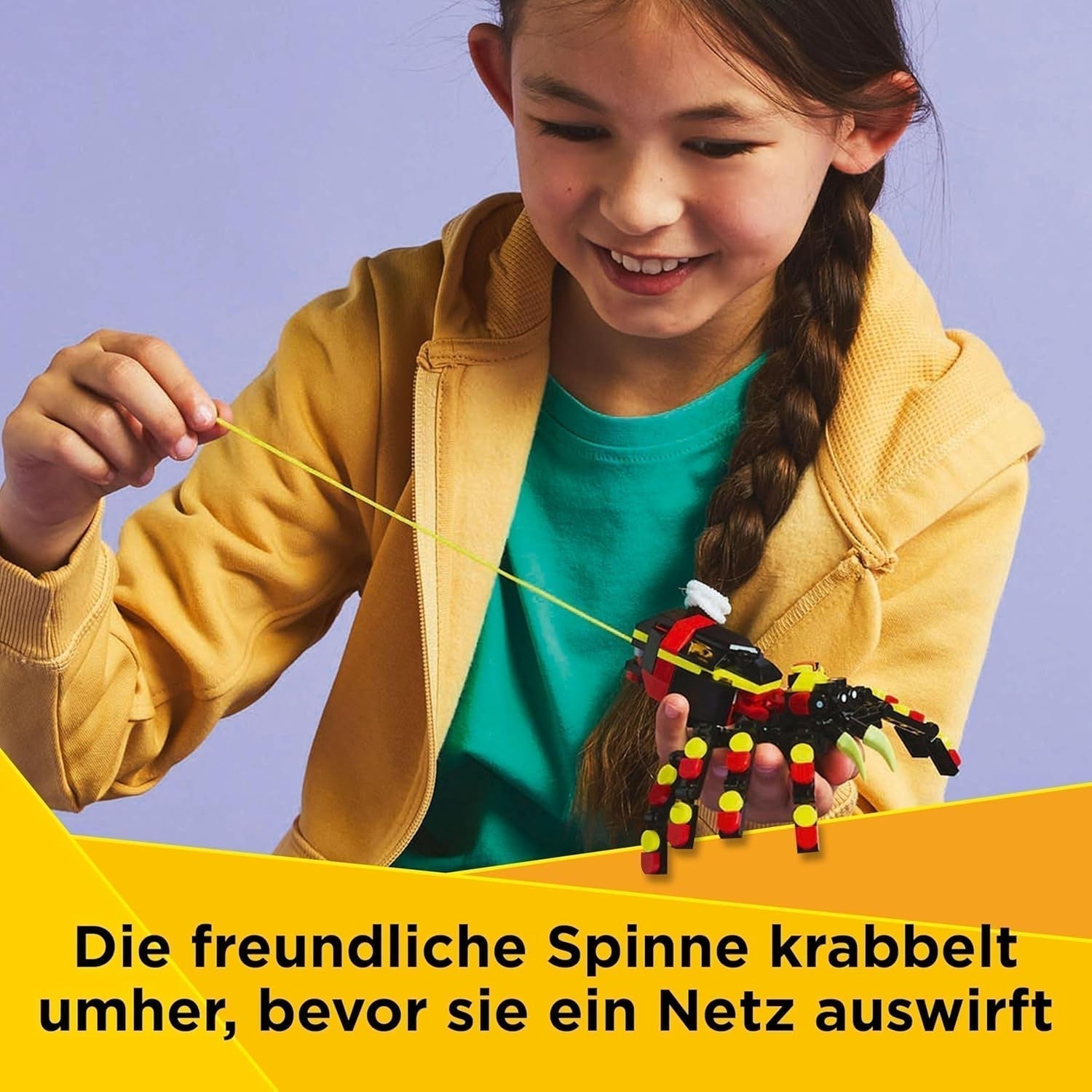 LEGO Creator 3V1 Divoká zvířata: Pavouk s překvapením - hračka k přestavbě na figurku škorpióna nebo hada - stavebnice se 3 modely - dárek pro chlapce a dívky od 7 let 31159 Stavebnice Besuche den LEGO-Store