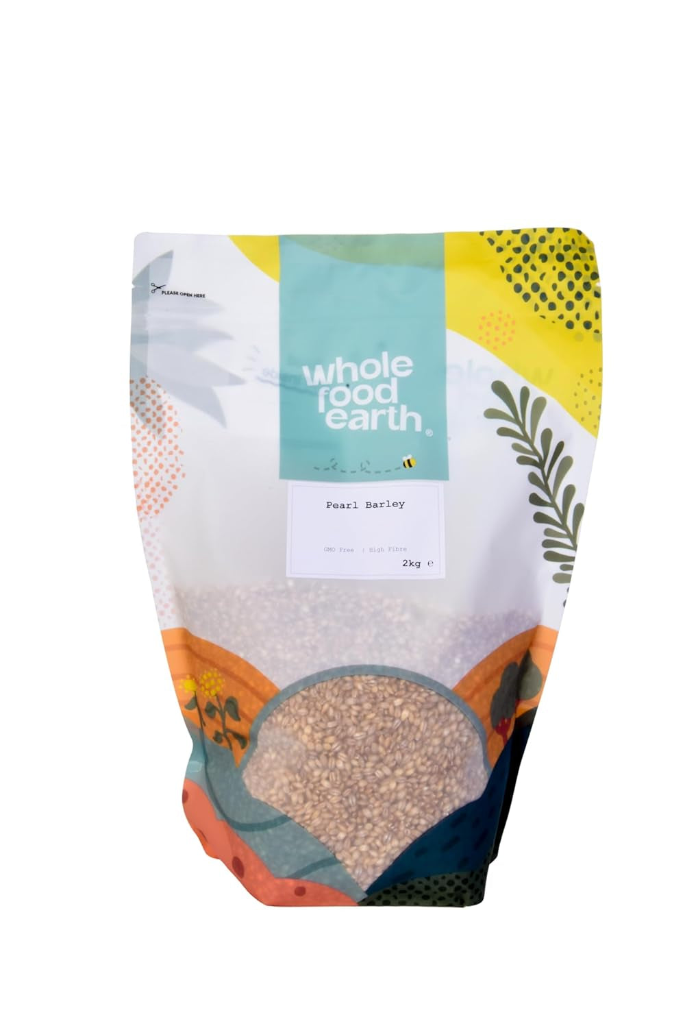 Wholefood Earth perličkový ječmen - bez GMO - vegan - bez mléka - bez přidaného cukru, 2 kg