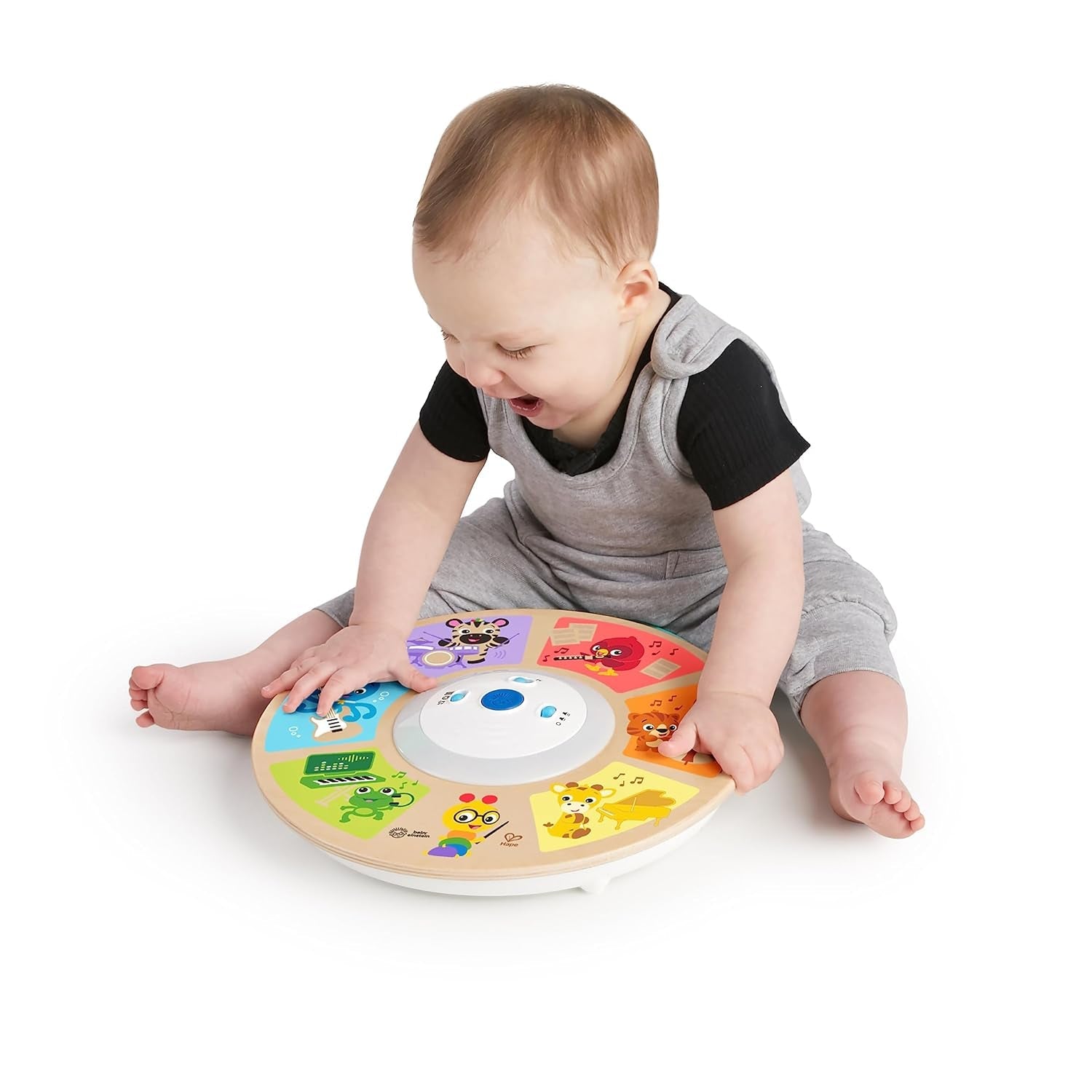 Baby Einstein, Hape, Cal's Smart Sounds Symphony Magic Touch Dřevěná elektronická hračka pro aktivity ve 3 jazycích (angličtina, francouzština a španělština), 3 režimy, od 6 měsíců Dětské hračky Naty Shop