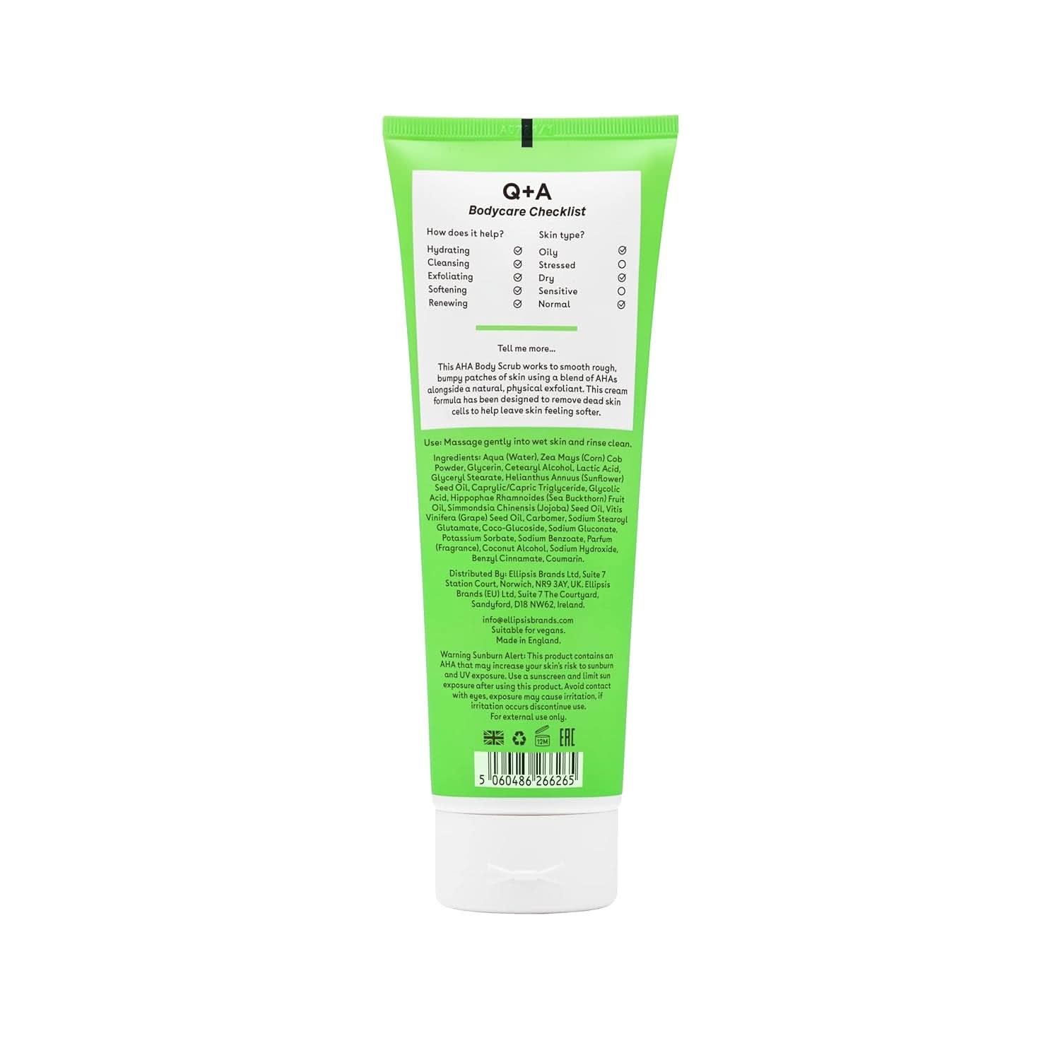 AHA peelingový tělový peeling, 250 ml Cosmetics and Beauty Naty Shop
