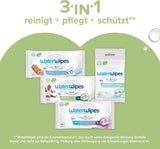 WaterWipes Sensitive+ vlhčené ubrousky pro kojence a batolata, počet 720 (12 balení), 3 v 1 čištění, péče, ochrana, 99,9 % vody, texturované čištění, bez parfemace