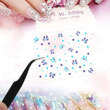 3D Nálepka na nehty 30 Blatt Nálepka na nehty Selbtklebend Blumen Blumenherzform Nálepka na nehty Nageldesign Nageldesign Zubehör Nagelaufkleber Für DIY Dekorationen, Maniküre, Handyhüllen
