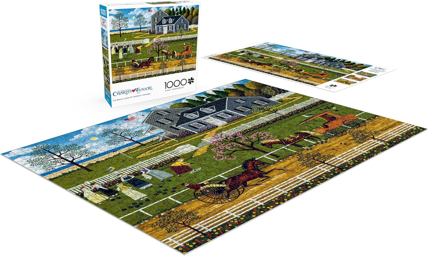 Buffalo Games - Charles Wysocki - Bocce dámy z Marthas Vineyard - skládačka 1000 dílků Puzzle Naty Shop