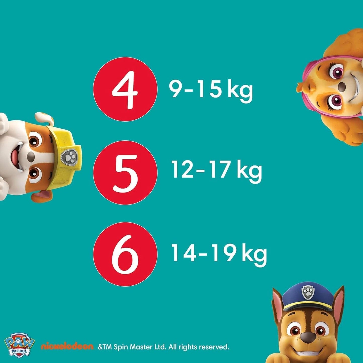 Plenky Pampers Paw Patrol Pants vel. 5 (12-17Kg) Baby-Dry, Junior s kapsou Stop and Protect, MĚSÍČNÍ BOX, 160 plen Naty Shop