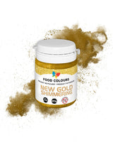 Jedlé třpytky s kovovým efektem, New Gold Shimmering, 20 gramů Glitter Naty Shop Default Title