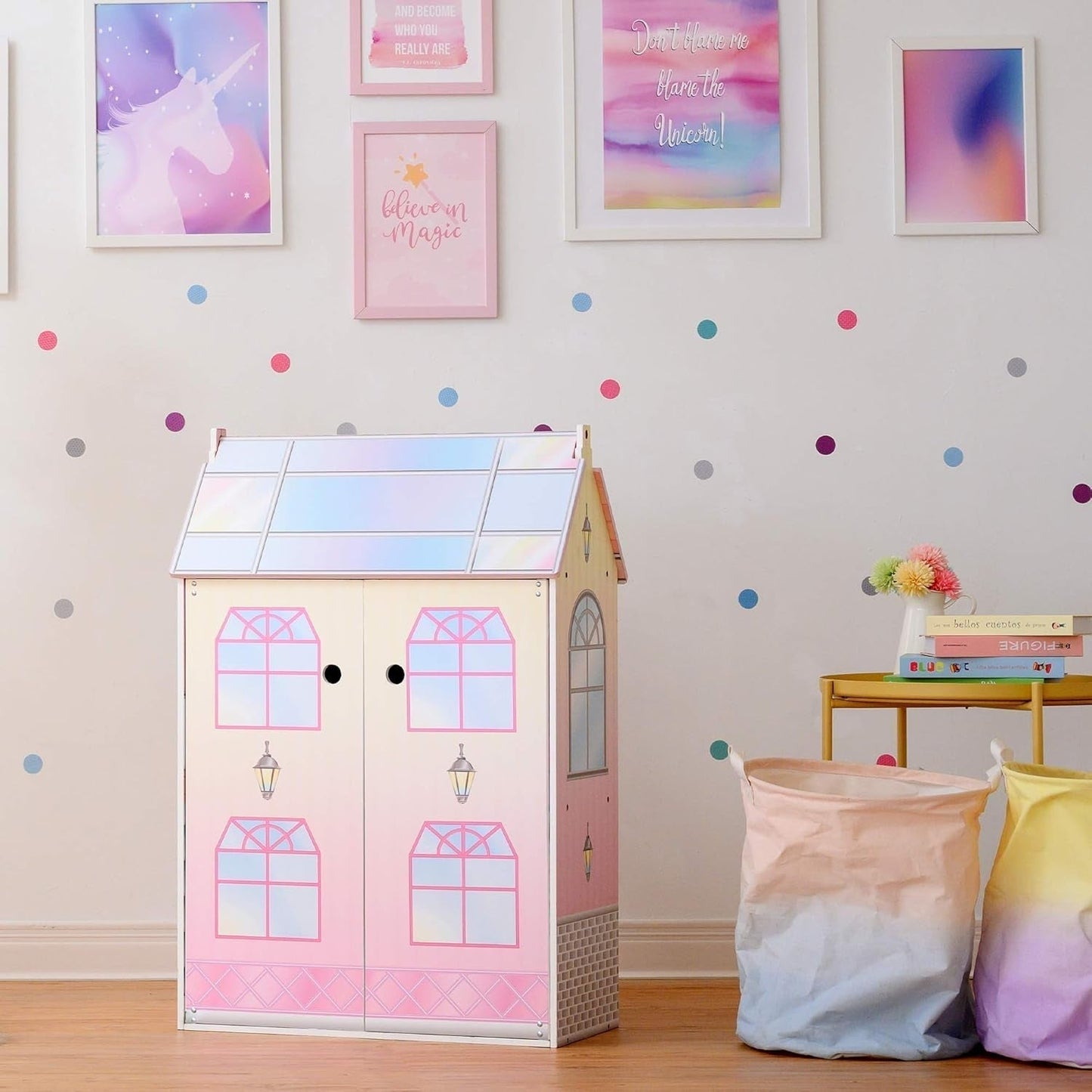 Olivias Little World Glasshouse Kids 12" domeček pro panenky a 10 doplňků pro panenky 3,5" Multi Td-12518D Domky pro panenky Naty Shop