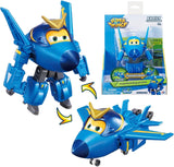Super Wings 5" transformující postavy 2-balení Transformující Supercharged Jett + Tino Transformer Hračka pro chlapce a dívky Věk 3+ Červené akční figurky Naty Shop Jerome