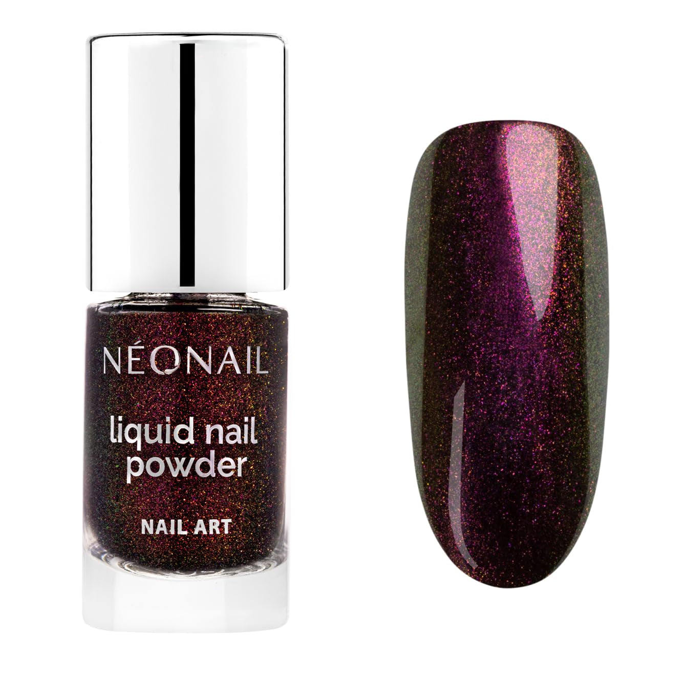 NÉONAIL Liquid Powder Chameleon 04 - Flüssiger Nagelpuder - Chrome Nail Powder - Glitzer Nägel Puder - Nail Art - Nageldesign Zubehör - Glitter Powder - Chrom Nagelpuder - Grün, Gelb - 6,5 ml