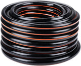 Zahradní hadice BLACK+DECKER 15 metrů - Ø19MM - Odolné PVC - Zalévání zahrady, mytí auta, napouštění bazénu - Kompatibilní s jakoukoli standardní baterií - Černá/Oranžová