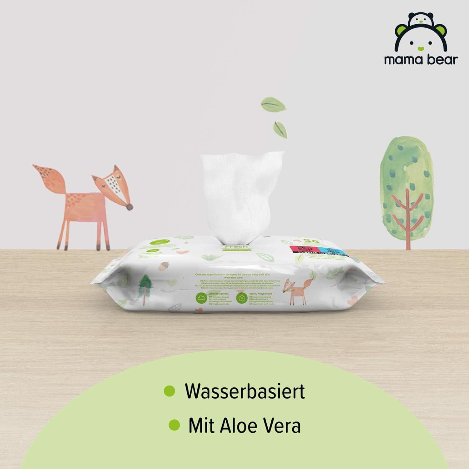 Čerstvé dětské ubrousky s Aloe Vera Mama Bear Naty Shop