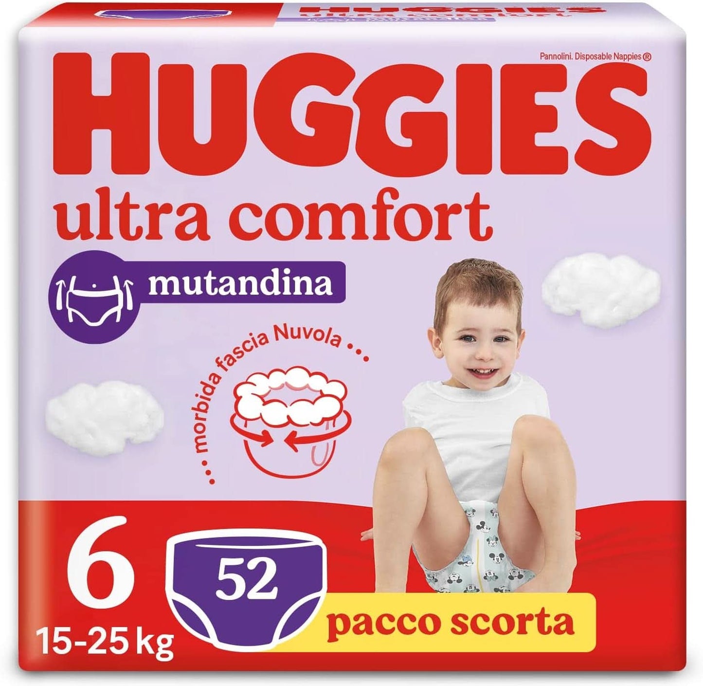Huggies Ultra Comfort plenkové kalhotky, Größe 6 (15-25 Kg), 52 plen Naty Shop