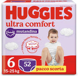 Huggies Ultra Comfort plenkové kalhotky, Größe 6 (15-25 Kg), 52 plen Naty Shop